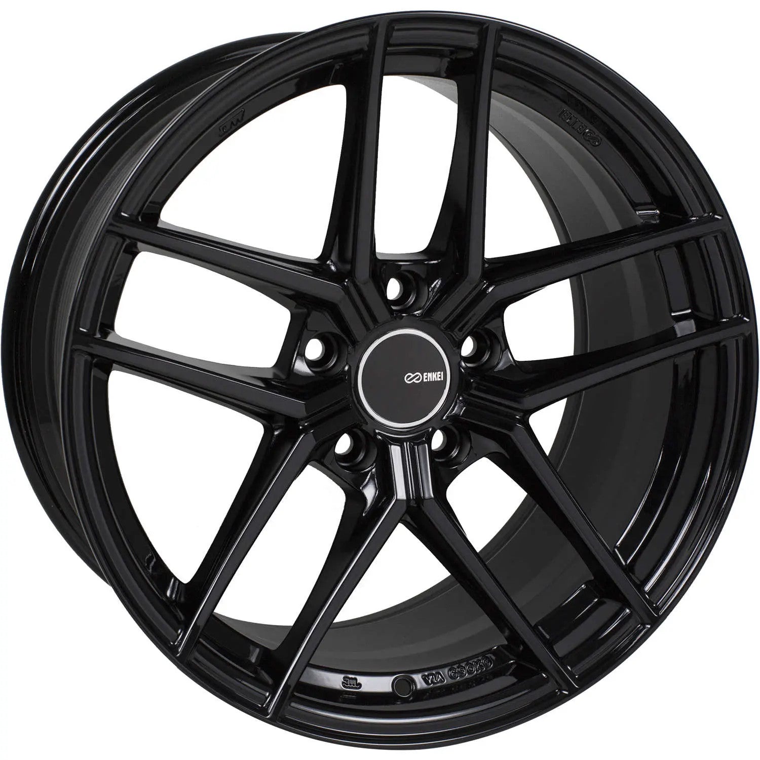 Enkei TY5 Gloss Black 18x8.5 +35 5x114.3 (Single Wheel) - 2015-2023 Subaru WRX / 2015-2021 STI / 2019-2023 Forester